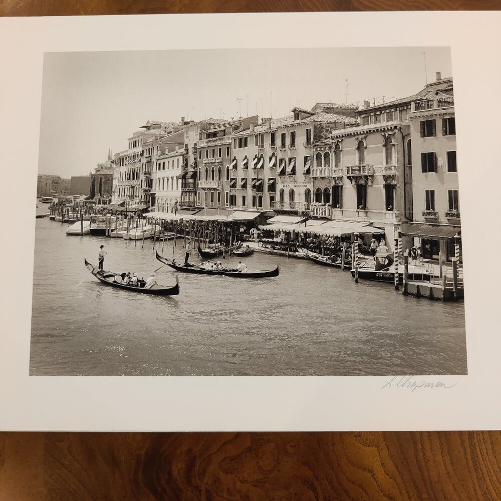 Lorne Chapman signed photograph of Venice